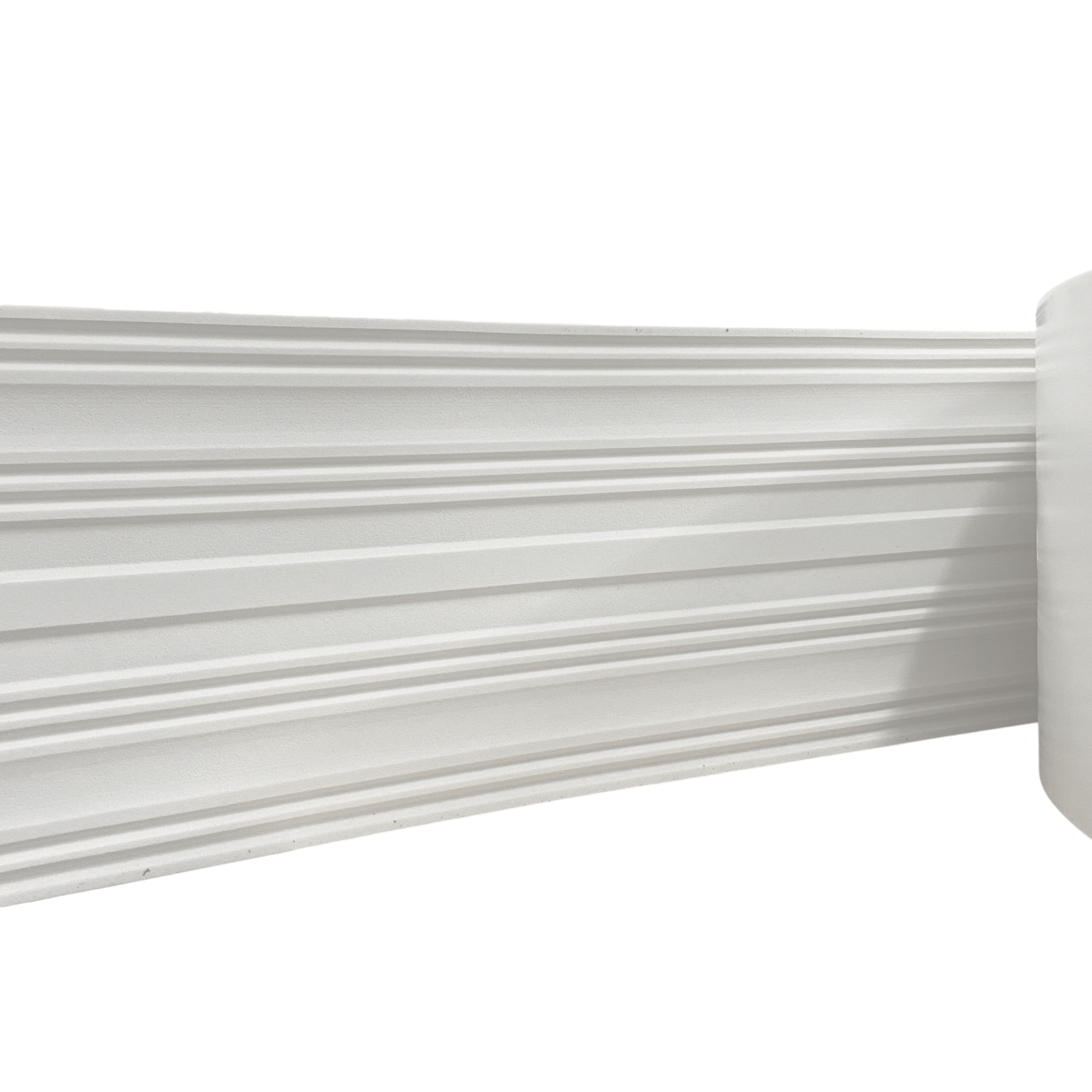 Moldura Rodameio Eva Autocolante Terra 20cm x 8mm Branco