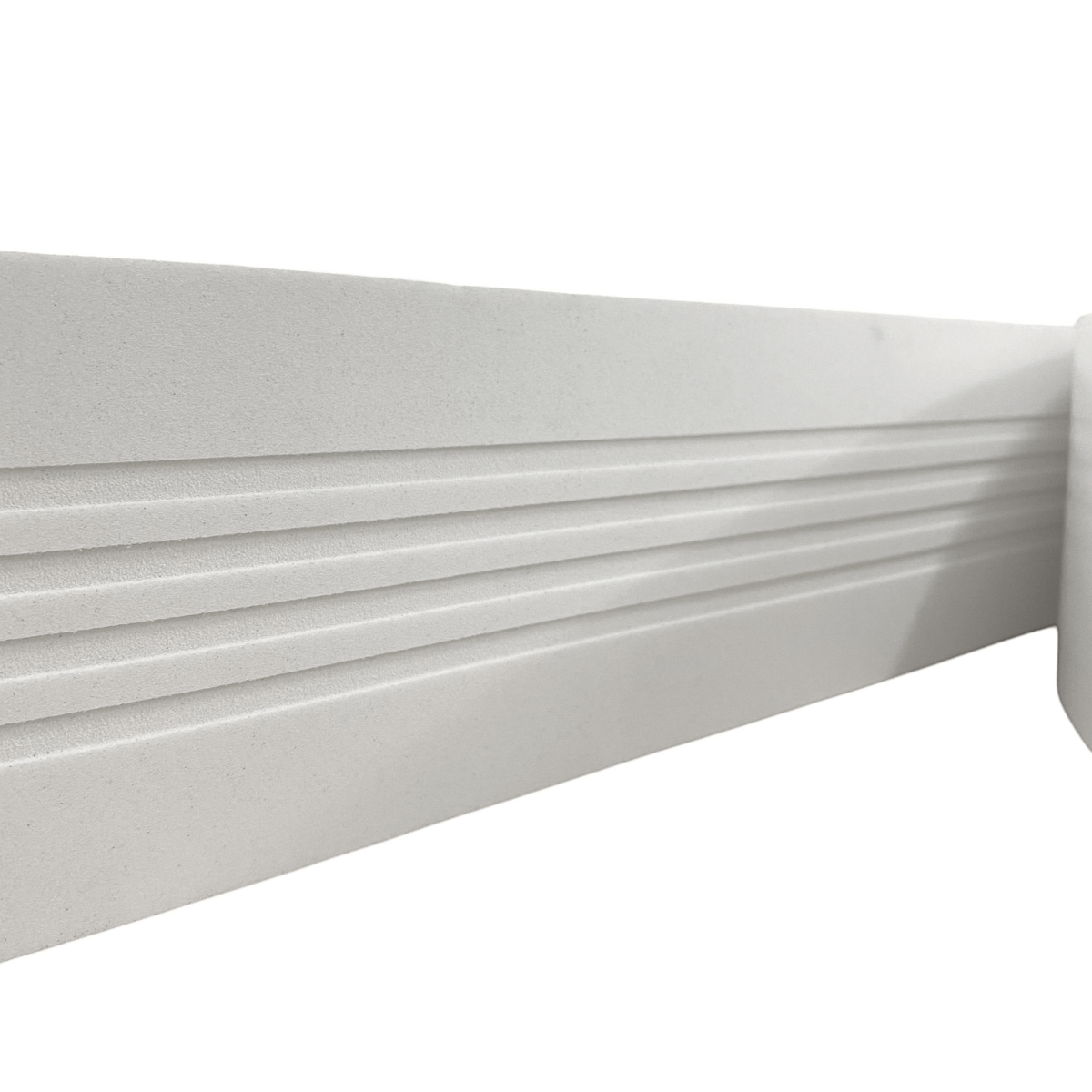 Moldura Rodameio Eva Autocolante Urânio 10cm x 5mm Branco