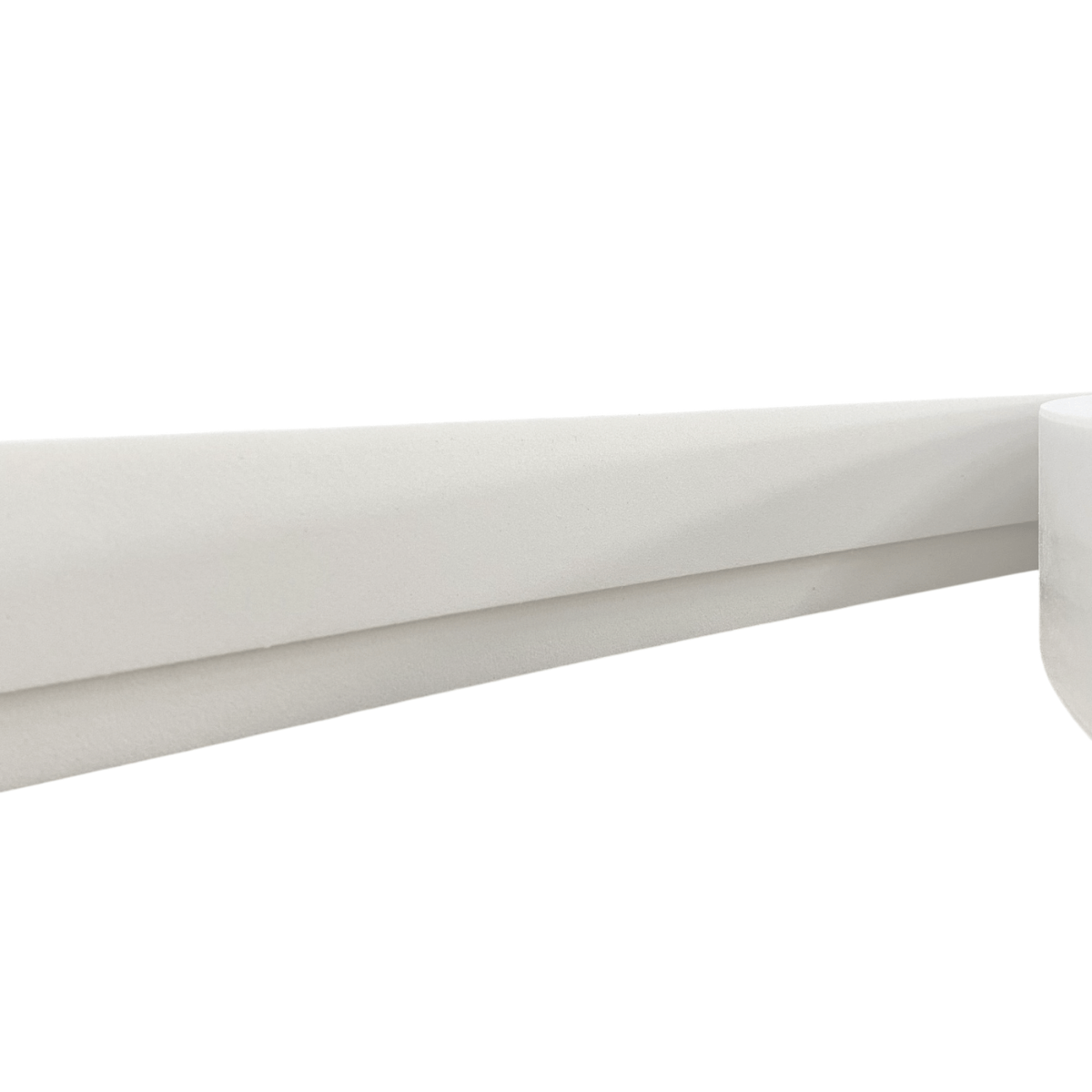 Moldura Teto Rodateto Eva Autocolante Flexível E19 5cm x 1cm Branco