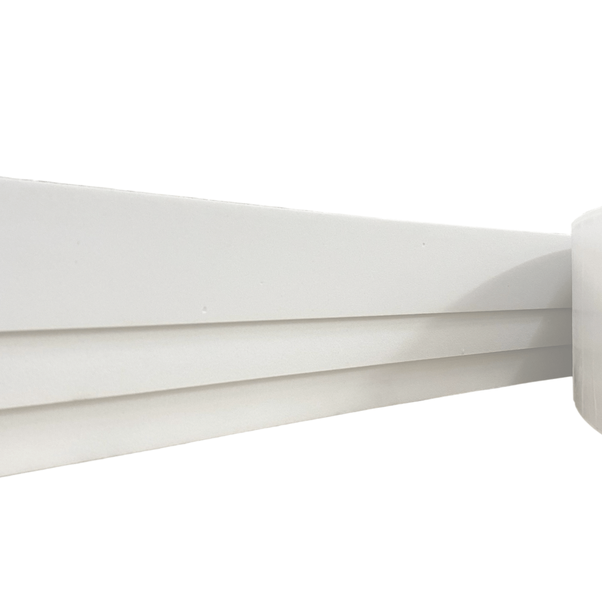 Moldura Teto Rodateto Eva Autocolante Flexível E3 10cm x 1,5cm Branco