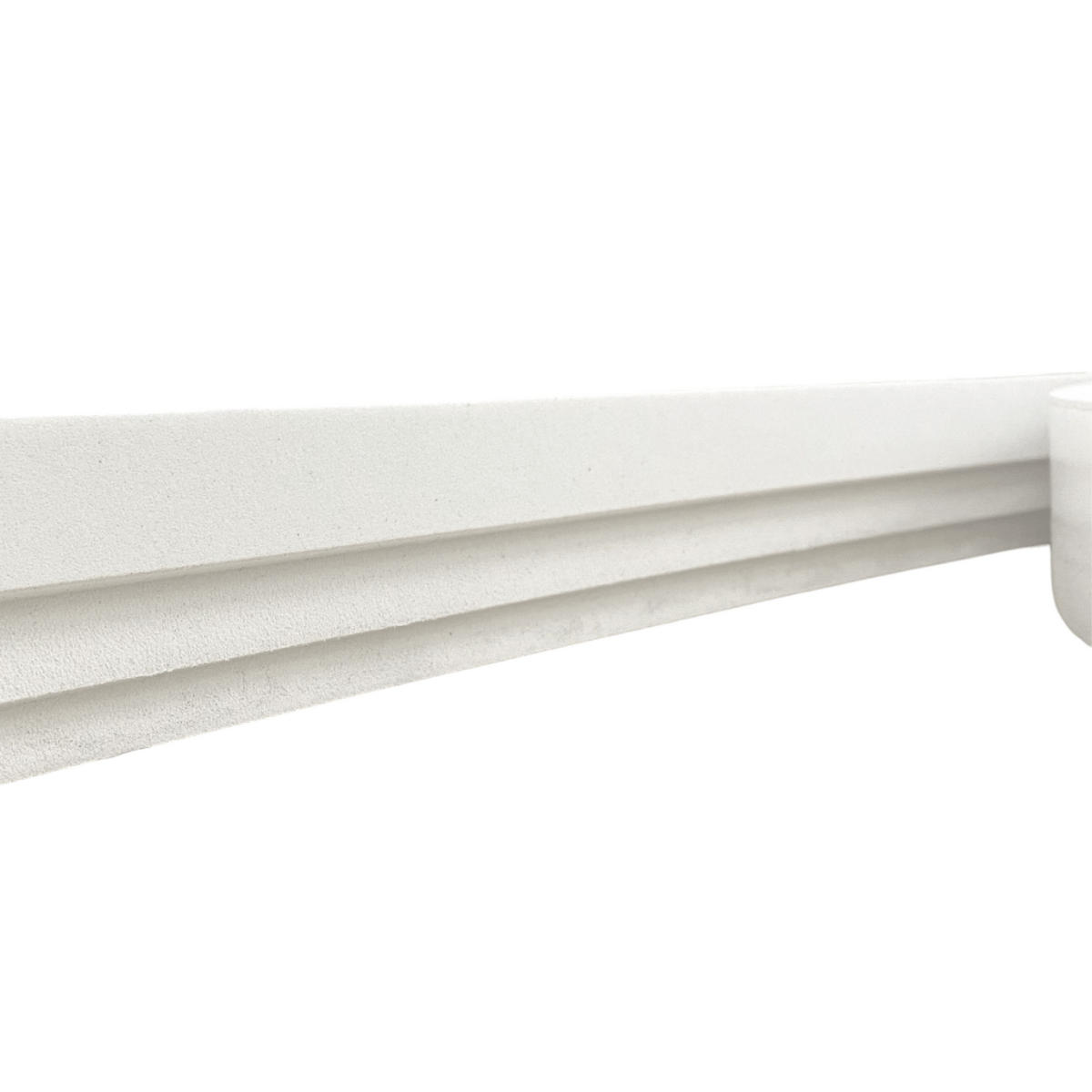 Moldura Teto Rodateto Eva Autocolante Flexível E4 5cm x 1,5cm Branco