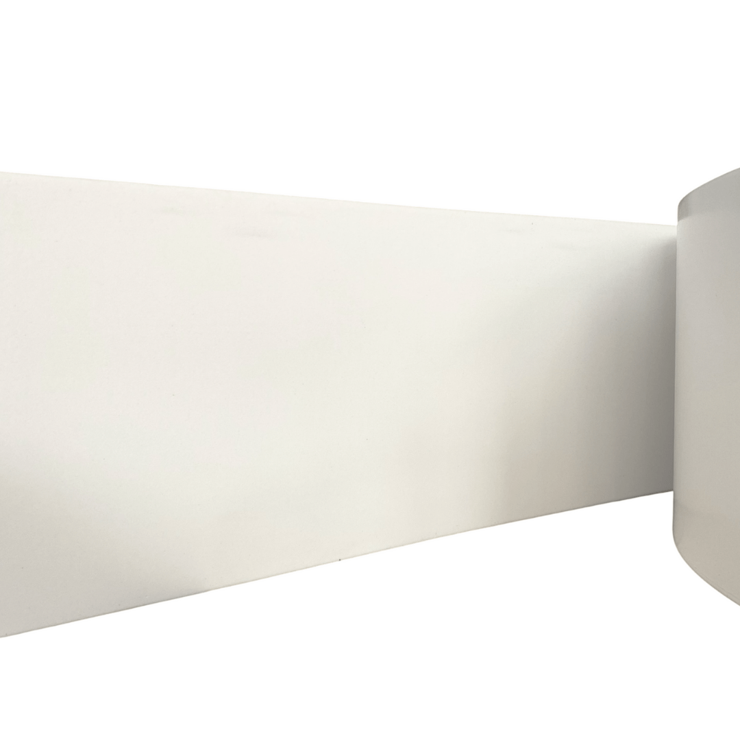 Rodapé Eva Autocolante Flexível Liso 20cm x 1cm Branco