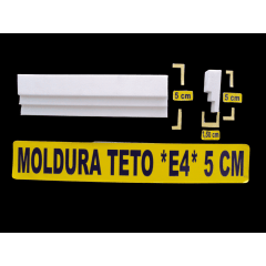 MOLDURA TETO E4 *5CM* Branco
