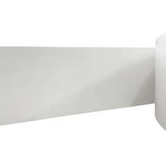 Moldura Rodameio Eva Autocolante Liso 15cm x 5mm Branco