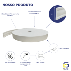 Netuno 7cm x 8mm Branco 