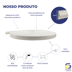 Sirius 4cm x 1,5cm Branco