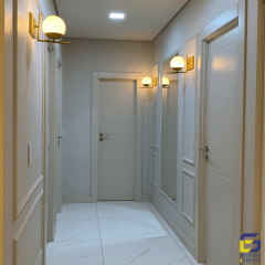 Boiserie Moldura Rodameio Eva Autocolante Sirius 4cm x 1,5cm Branco