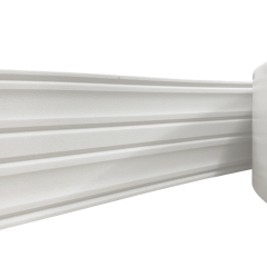 Moldura Rodameio Eva Autocolante Terra 12cm x 8mm Branco