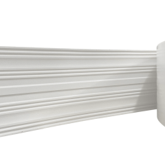 Moldura Rodameio Eva Autocolante Terra 20cm x 8mm Branco