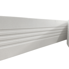 Moldura Rodameio Eva Autocolante Urânio 10cm x 5mm Branco