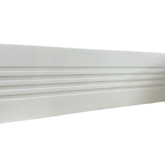 Moldura Rodameio Eva Autocolante Urânio 10cm x 5mm Branco