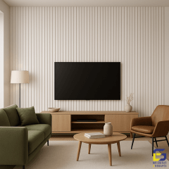 Painel Ripado Flex 10cm x 1cm Branco