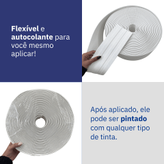 Revestimento Painel Ripado Eva Autocolante Flex 10cmx5mm