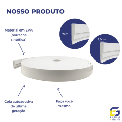 Roda Teto E1 7cm x 1,5cm