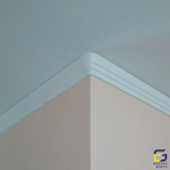 Moldura Teto Rodateto Eva Autocolante Flexível E3 10cm x 1,5cm Branco