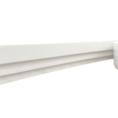 Moldura Teto Rodateto Eva Autocolante Flexível E4 5cm x 1,5cm Branco