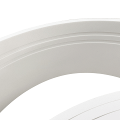 Rodapé Eva Autocolante Flexível Boracéia 20cm x 1cm Branco