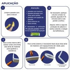 Liso 10cm x 1cm Branco