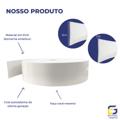 Liso 15cm x 1cm Branco