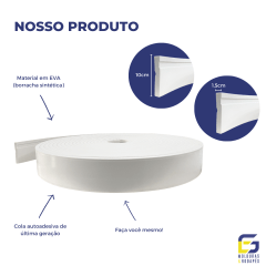 Maresia 10cm x 1,5cm Branco