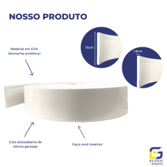 Maresia 15cm x 1,5cm Branco