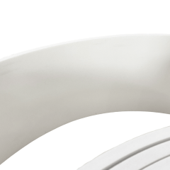 Rodapé Eva Autocolante Flexível Liso 20cm x 1cm Branco
