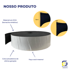 Maresia 15cm x 1cm Preto