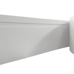 Rodapé Eva Autocolante Flexível Maresia 20cm x 1cm Branco