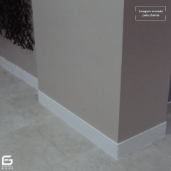 Rodapé Eva Autocolante Flexível Maresia 20cm x 1cm Branco