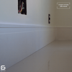 Rodapé Eva Autocolante Flexível Maresia 20cm x 1cm Branco